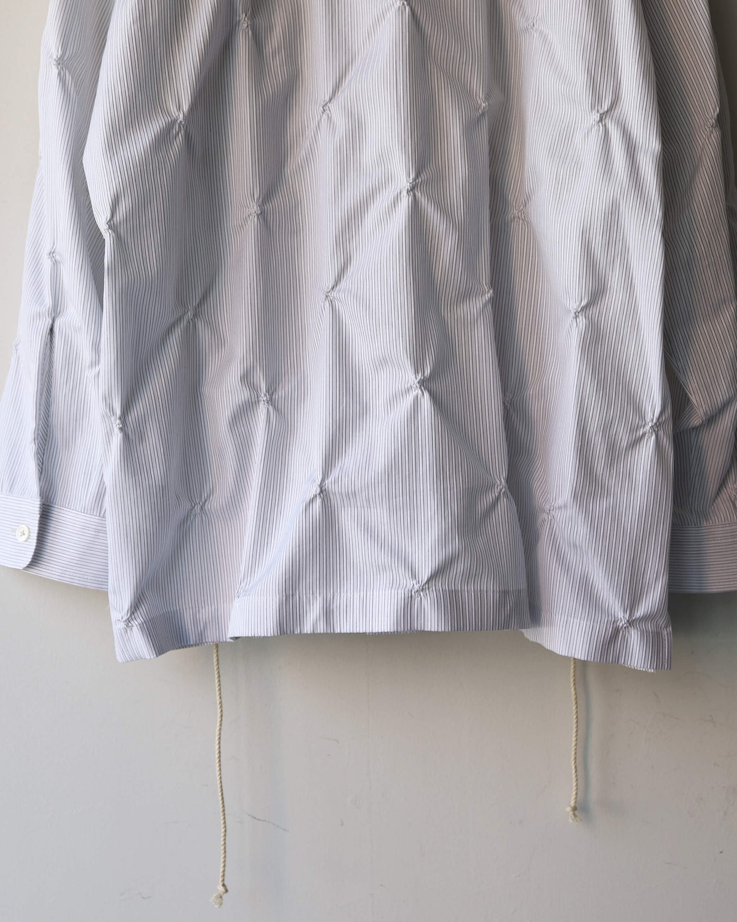 EMBROIDERY CHECK SHIRTS "BLACK STRIPE"