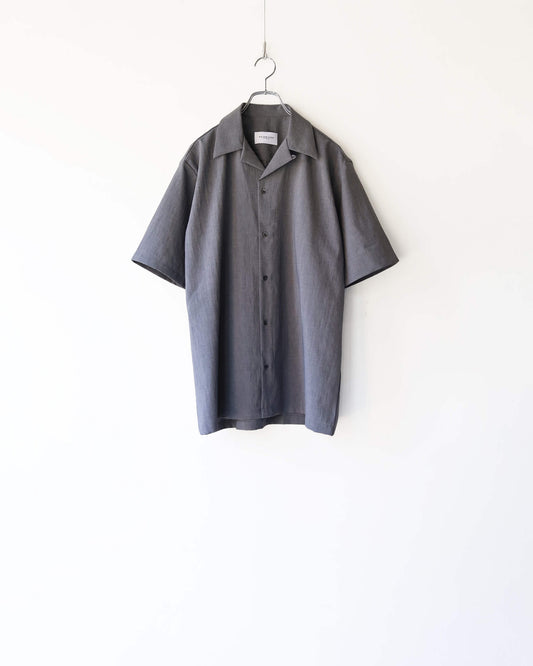 OPEN COLLAR SHIRT "GRAY"