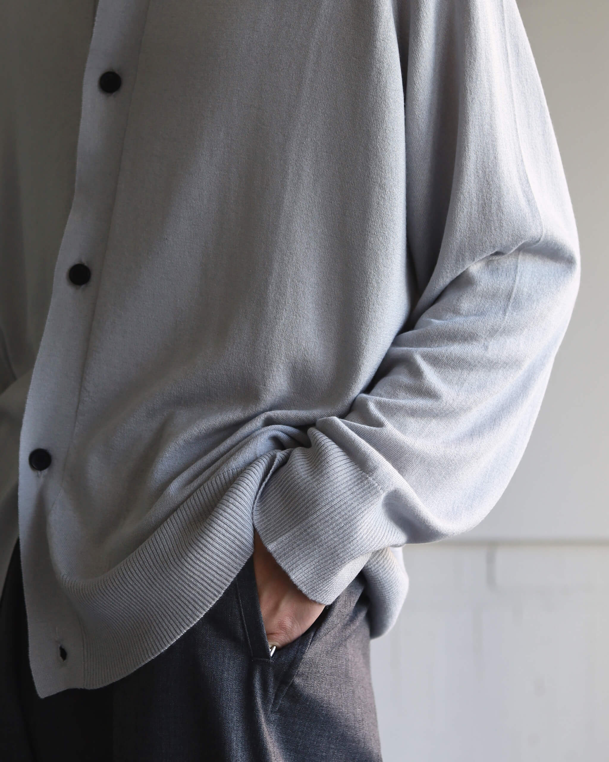 house of naked SILK x CASHMERE CARDIGAN 