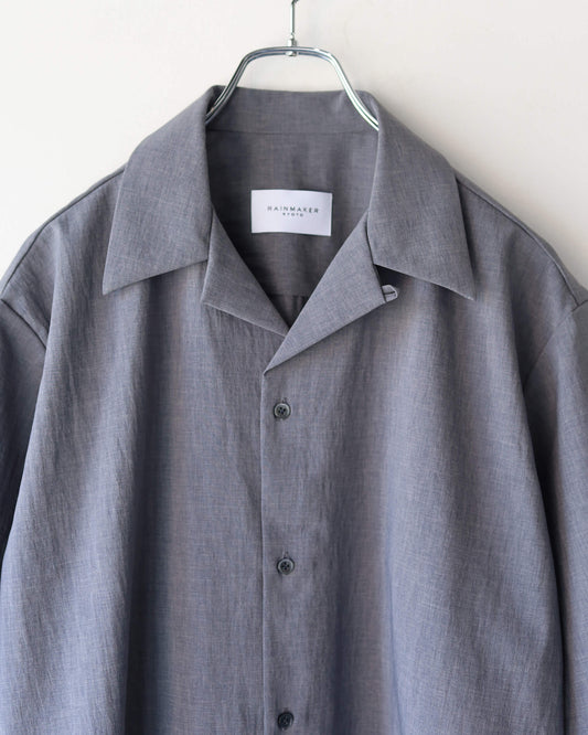 OPEN COLLAR SHIRT "GRAY"