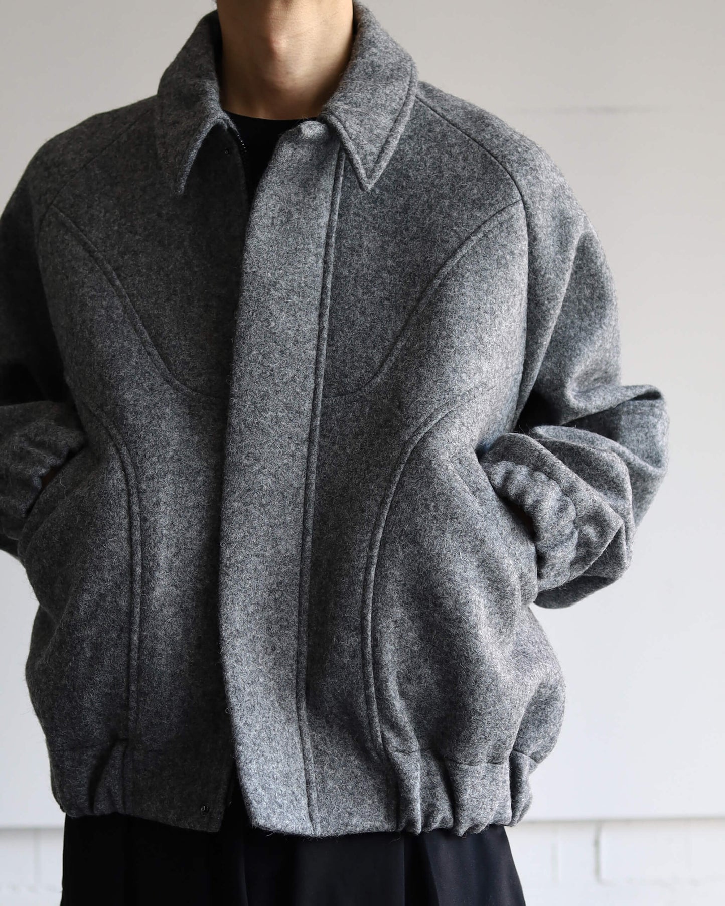 JIJI JACKET "MARL GREY"