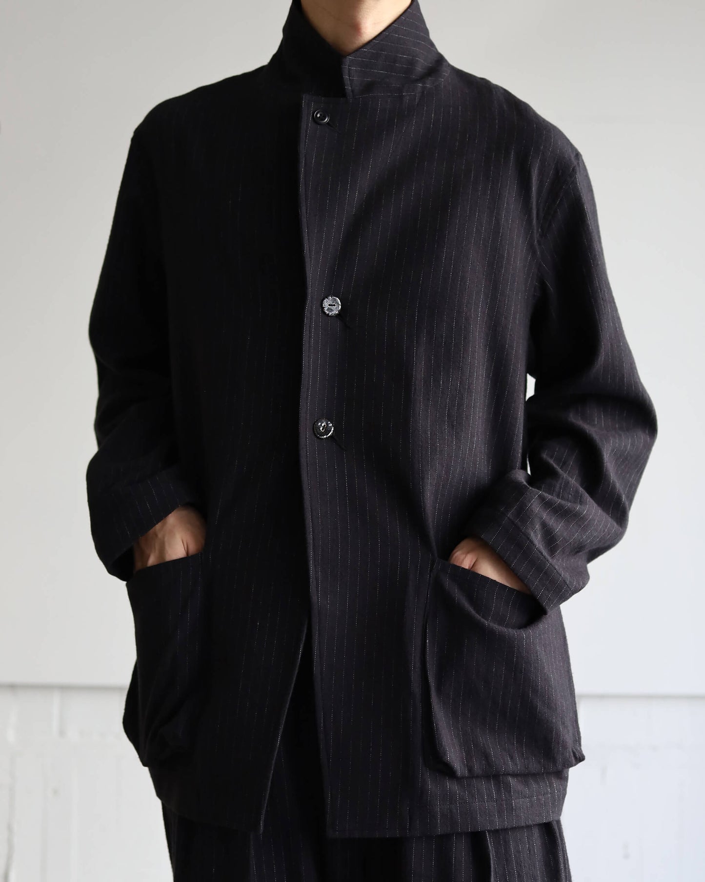 yosogi jacket "black stripe"