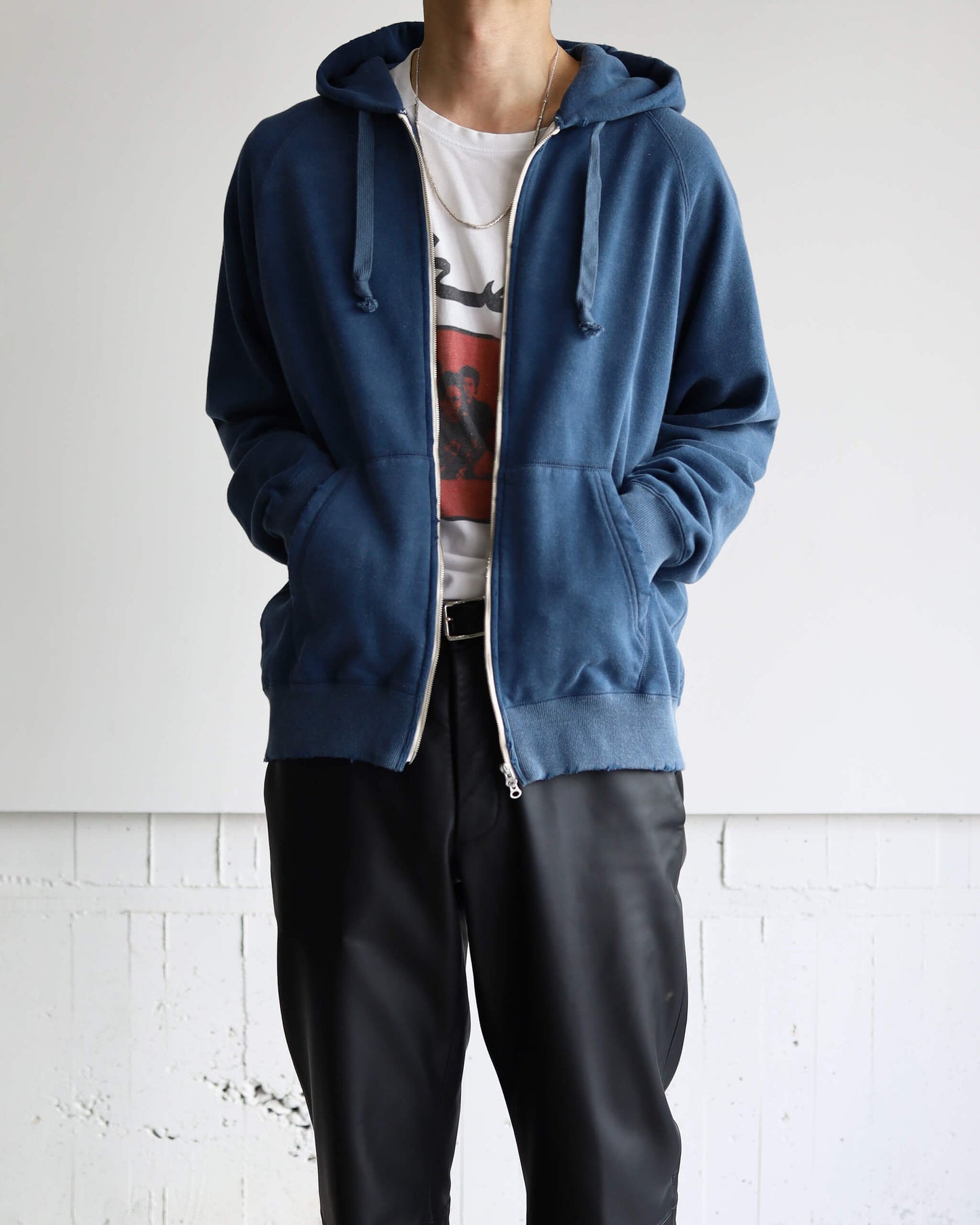 DAMAGE PARKA 20/10 RECYCLE SUVIN ORGANIC COTTON "FADED BLUE"