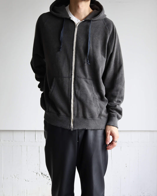 DAMAGE PARKA 20/10 RECYCLE SUVIN ORGANIC COTTON "FADED BLACK"