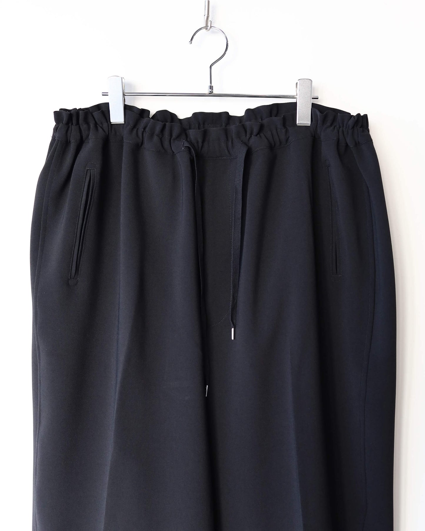 DOUBLE CLOTH DOUGI PANTS "BLACK"