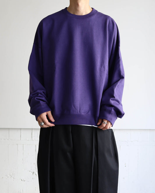 HUGE SWEAT SHORT ORGANIC COTTON HEAVY FLEECE "PURPLE"