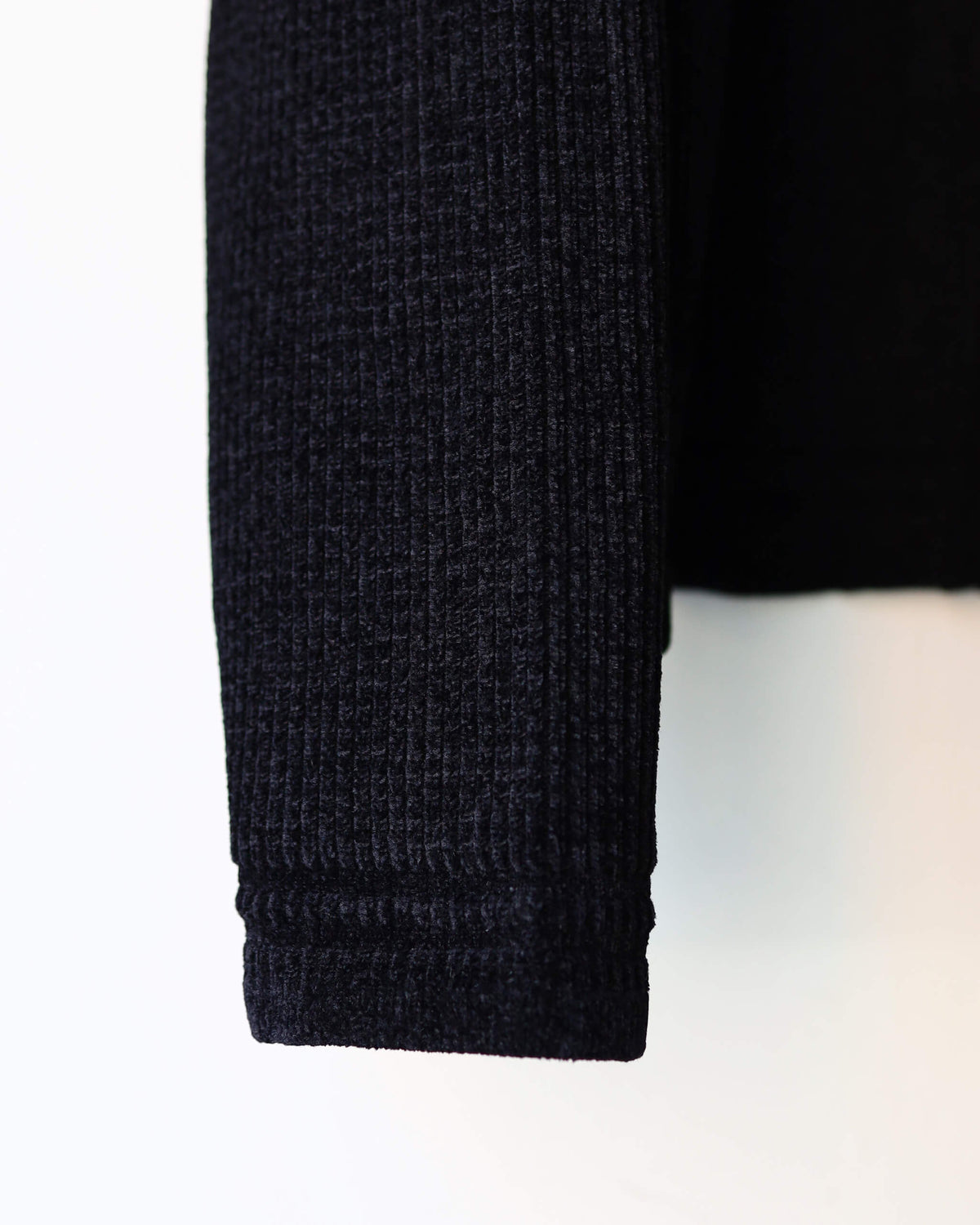 CORDY KNIT JACKET "BLACK"