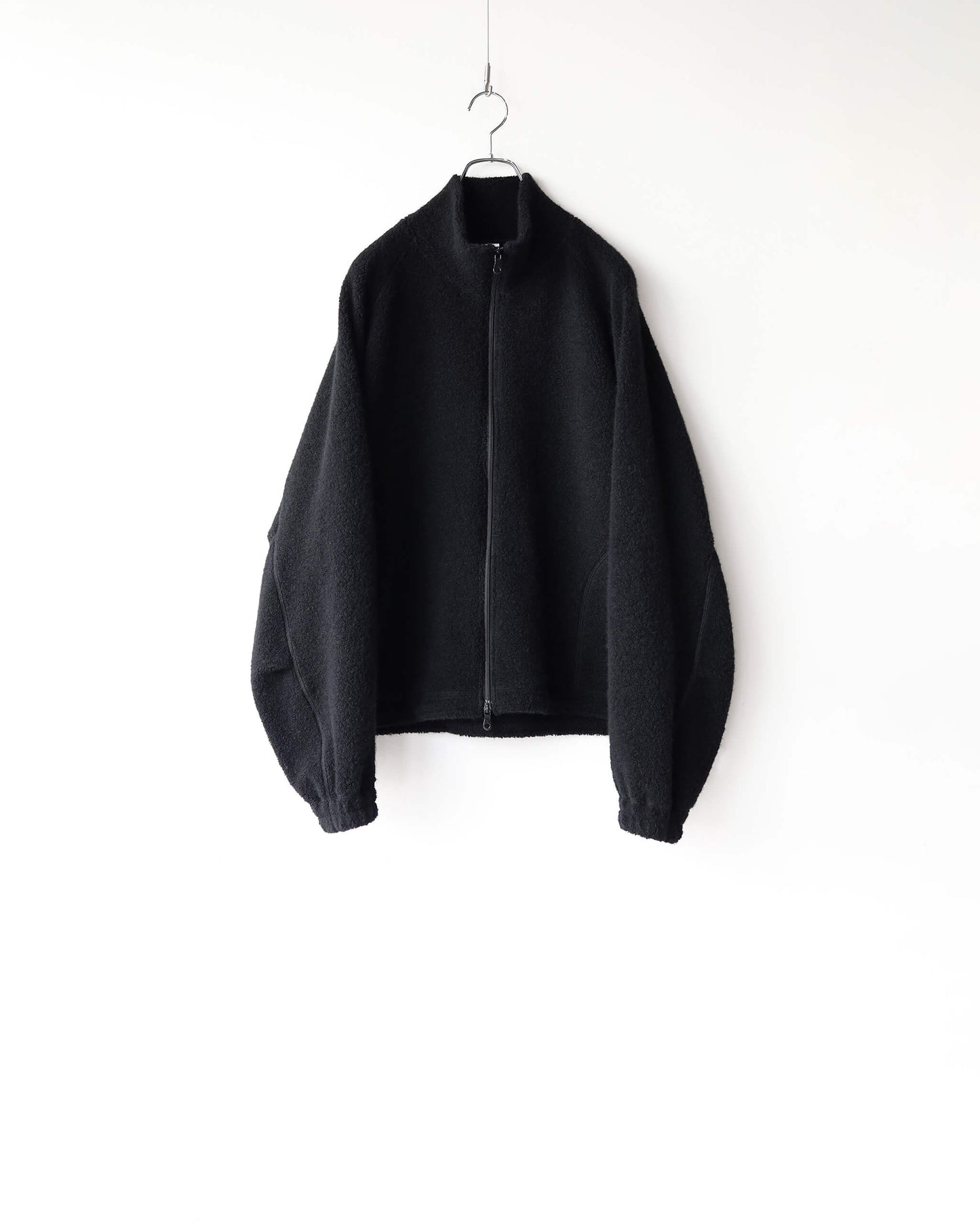 wool boa blouson "black"