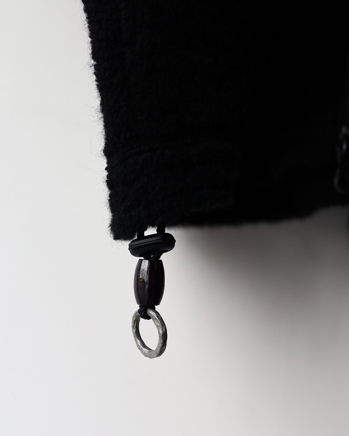 wool boa blouson "black"