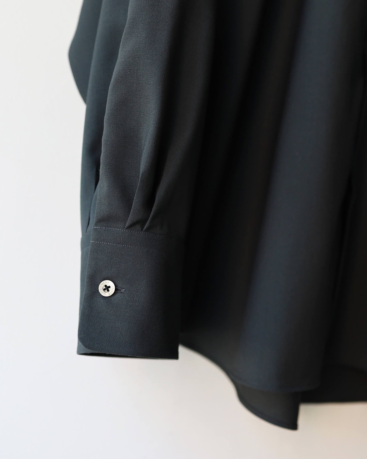 COMFORT FIT SHIRT ORGANIC WOOL 2/80 TROPICAL "CHARCOAL"