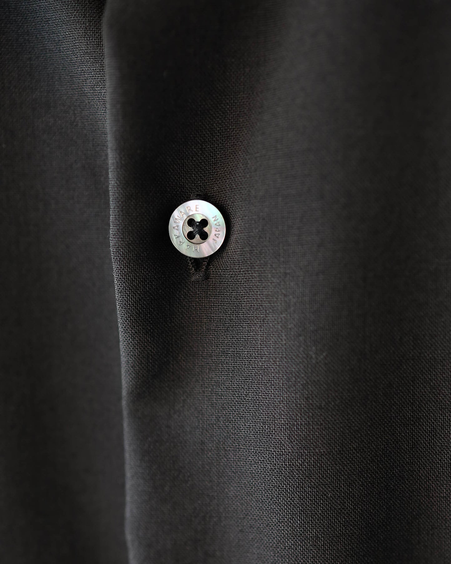 COMFORT FIT SHIRT ORGANIC WOOL 2/80 TROPICAL "BLACK"