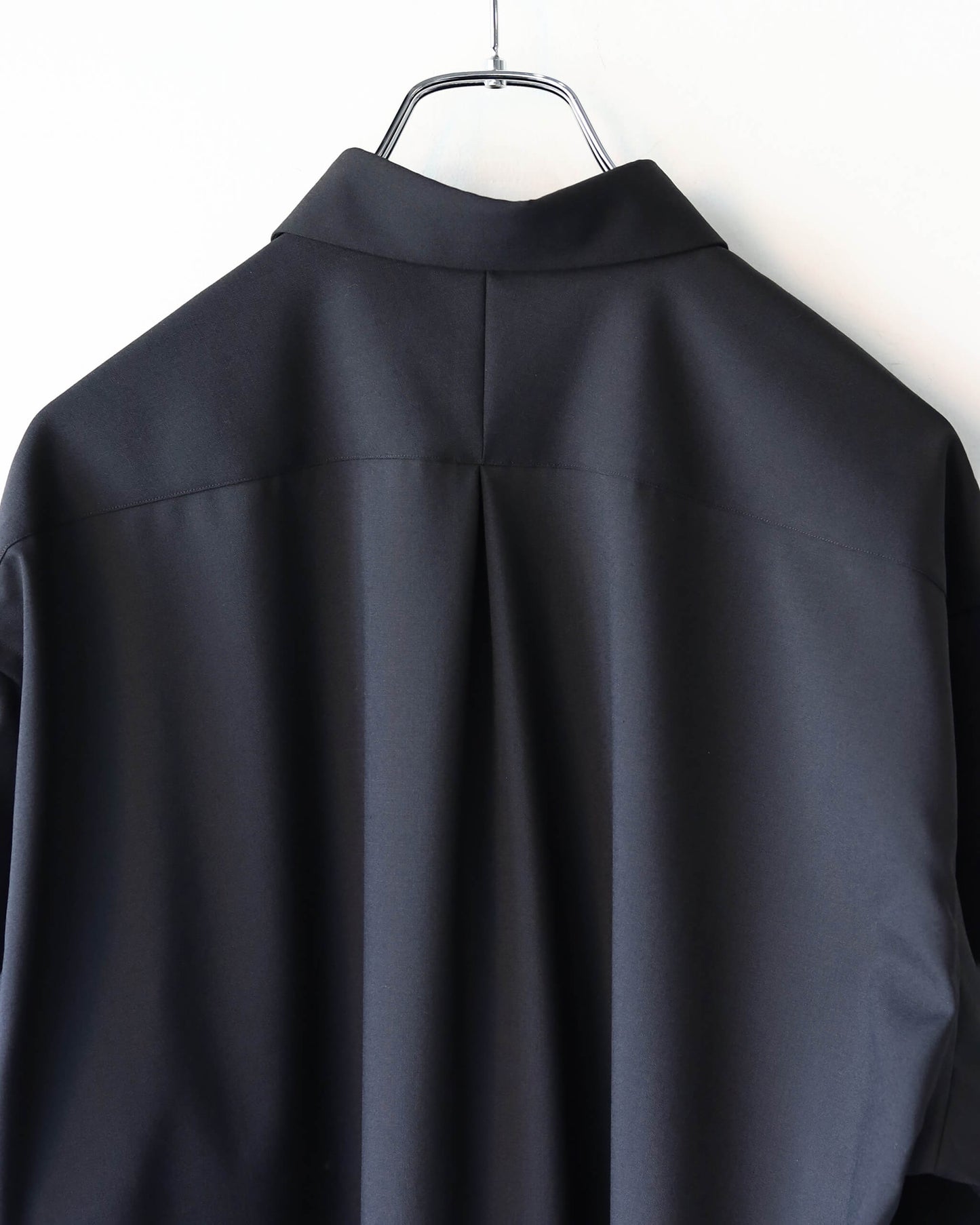 COMFORT FIT SHIRT ORGANIC WOOL 2/80 TROPICAL "BLACK"