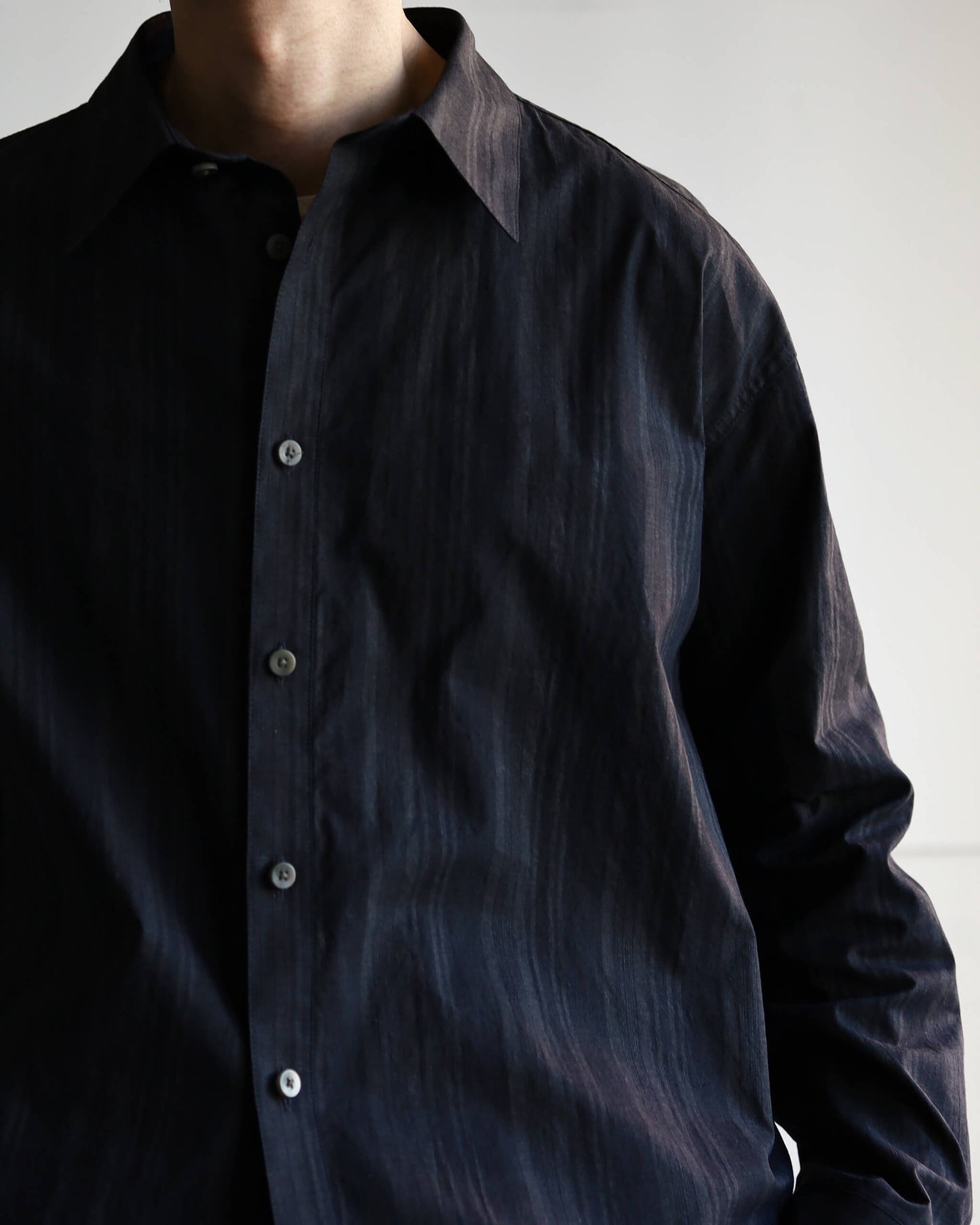 MADRAS STRIPE SHIRTS LS "BLACK STRIPE"
