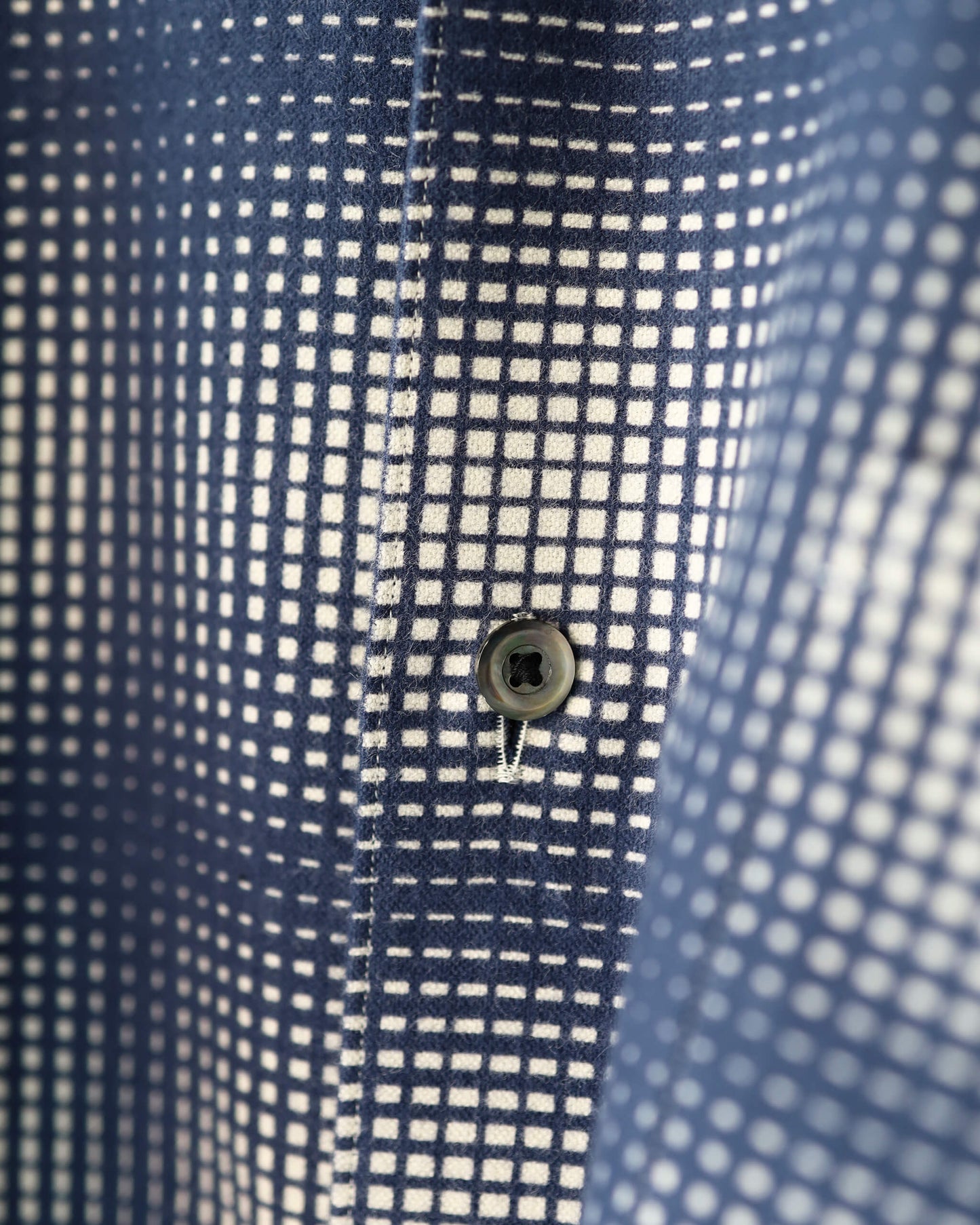 FLANNEL SHIRT "NAVY × WHITE"