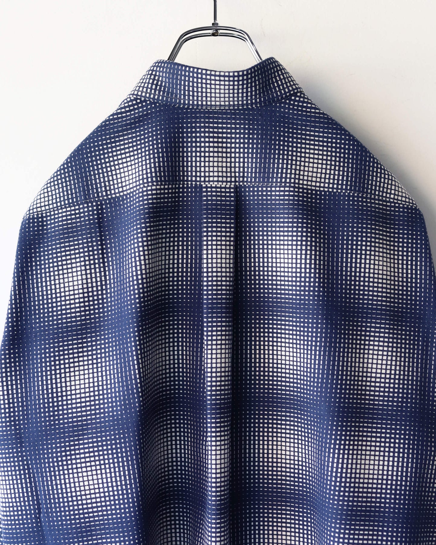 FLANNEL SHIRT "NAVY × WHITE"