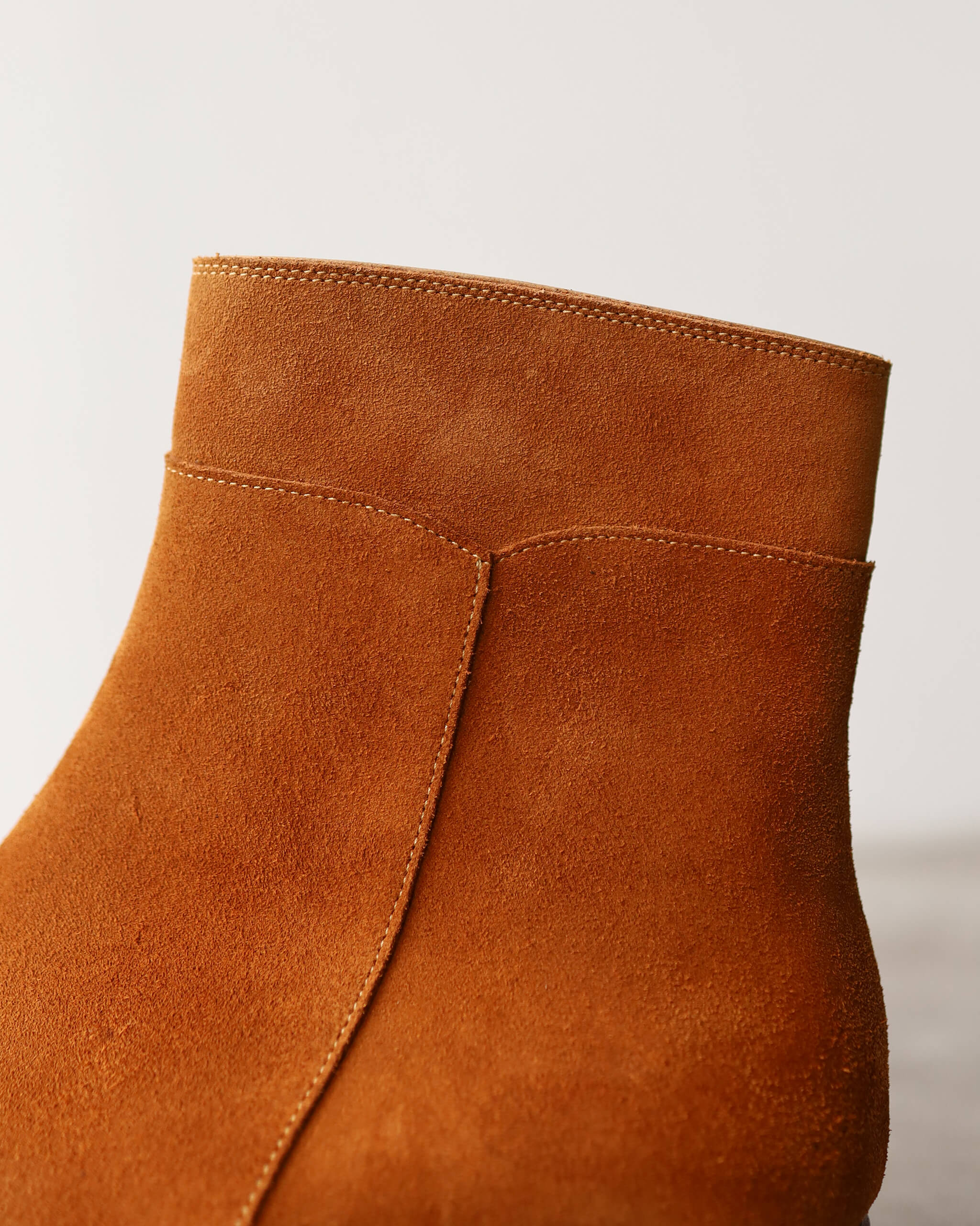 Post Production Side Zip Boots - Calf Suede 