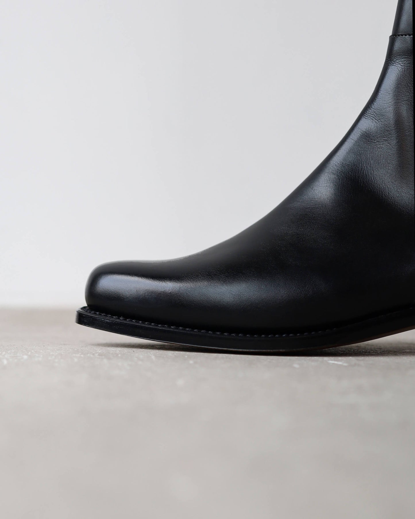 Side Zip Boots - Italian Calf "Black"