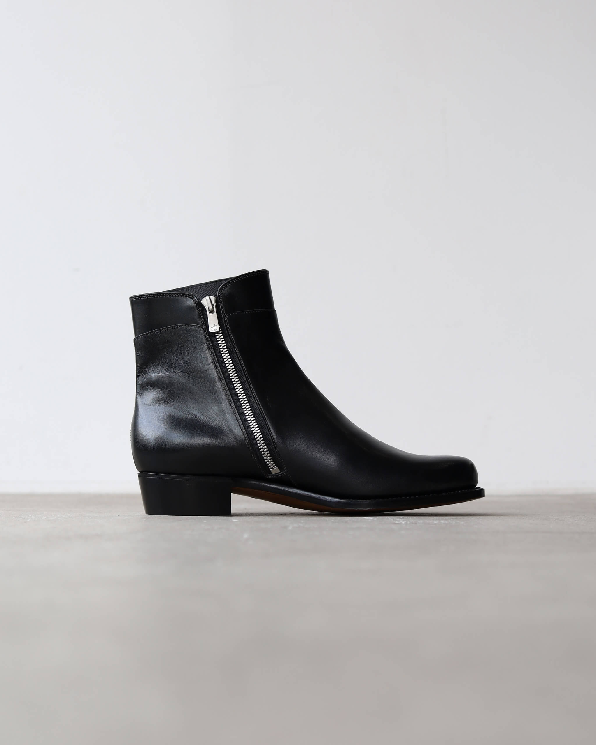 Post Production Side Zip Boots (Italian Calf) 