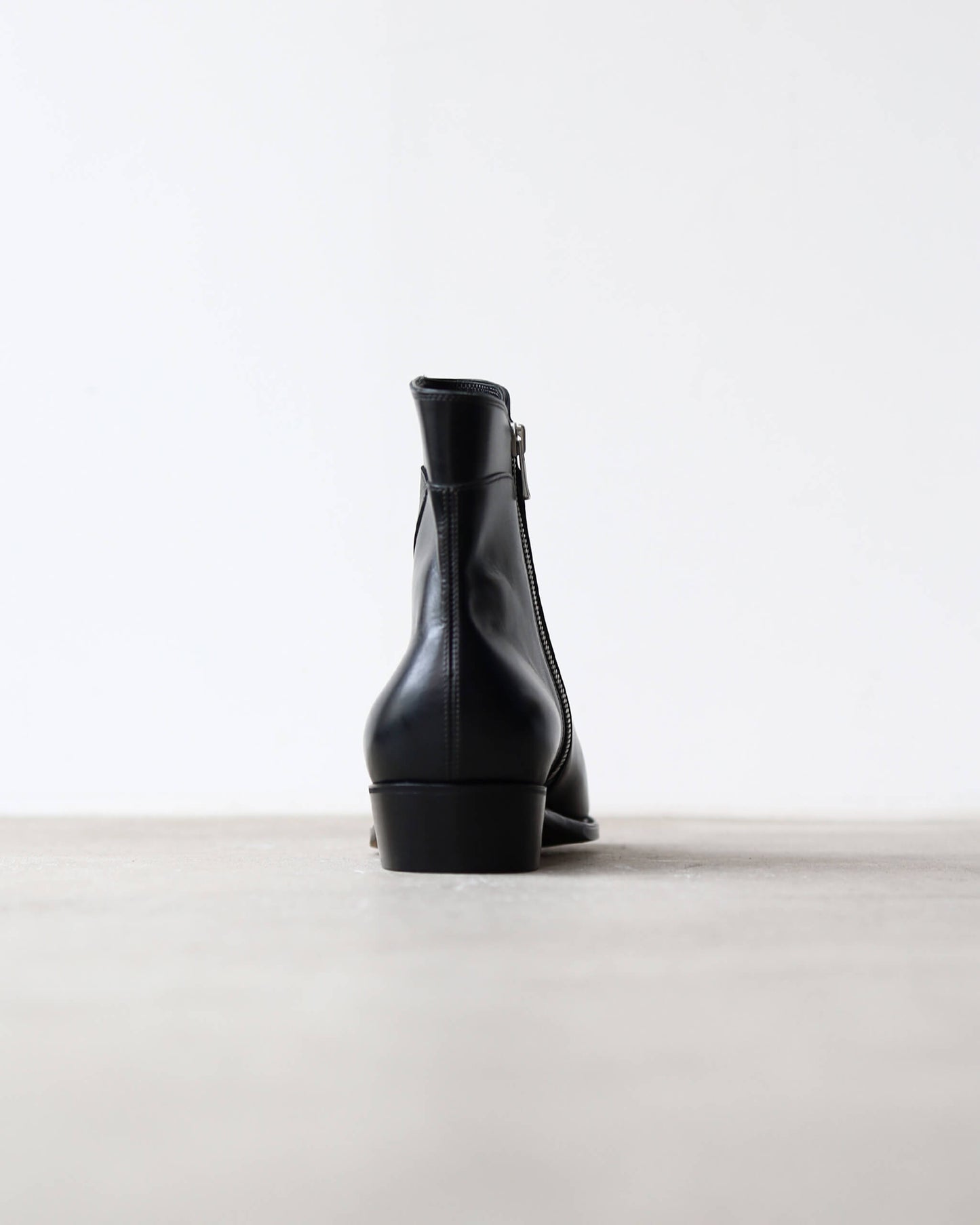 Side Zip Boots - Italian Calf "Black"