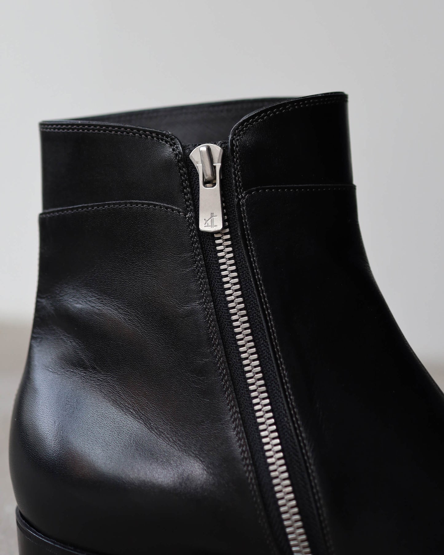 Side Zip Boots - Italian Calf "Black"