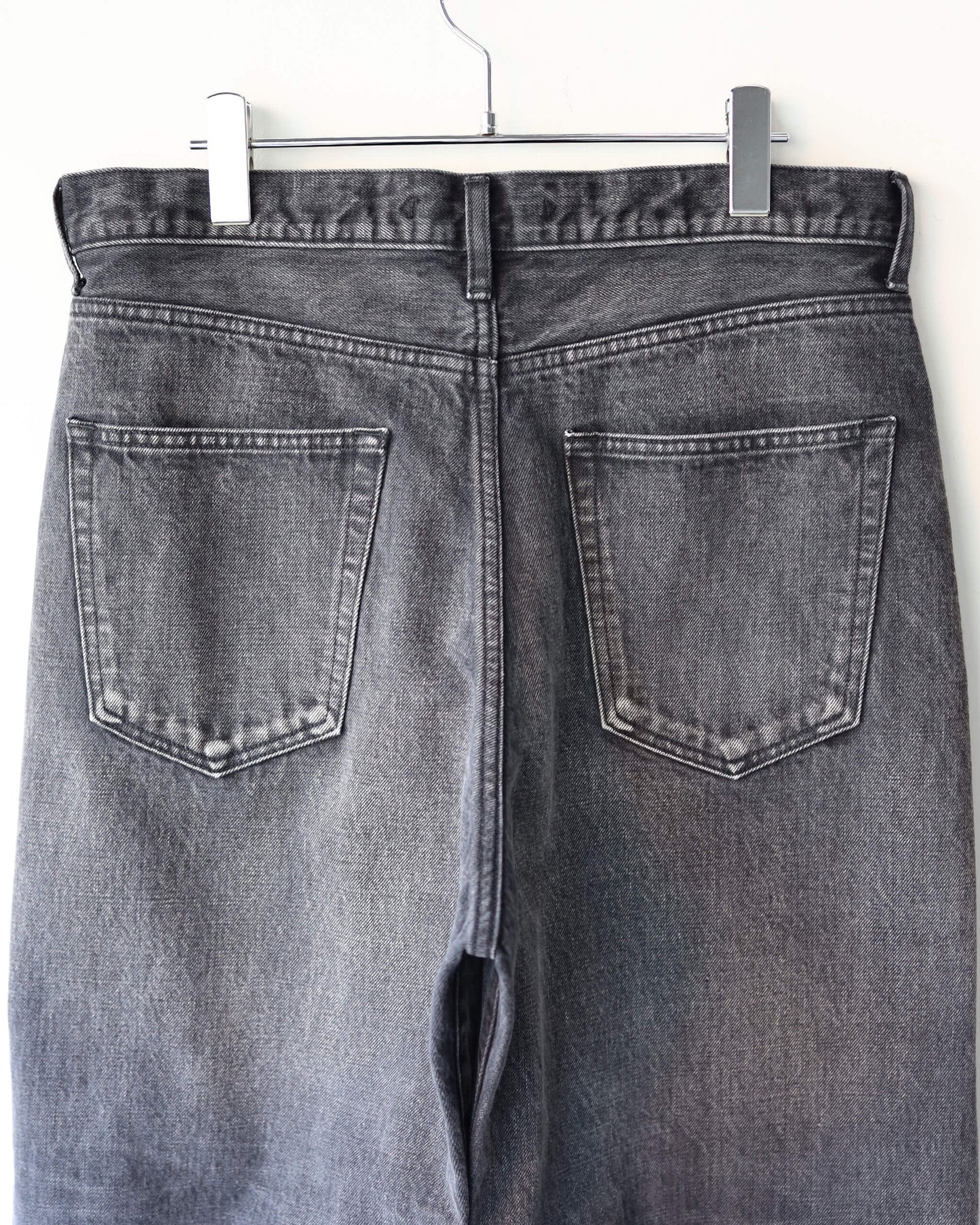 SELVEDGE DENIM 5POCKET PANTS "BLACK"