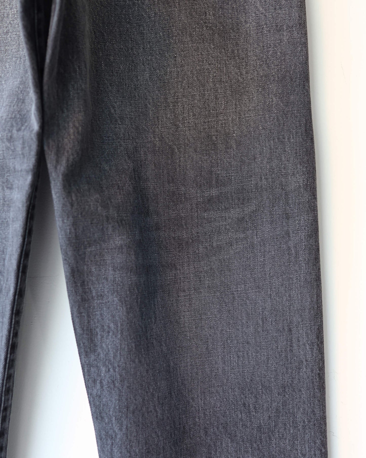 SELVEDGE DENIM 5POCKET PANTS "BLACK"