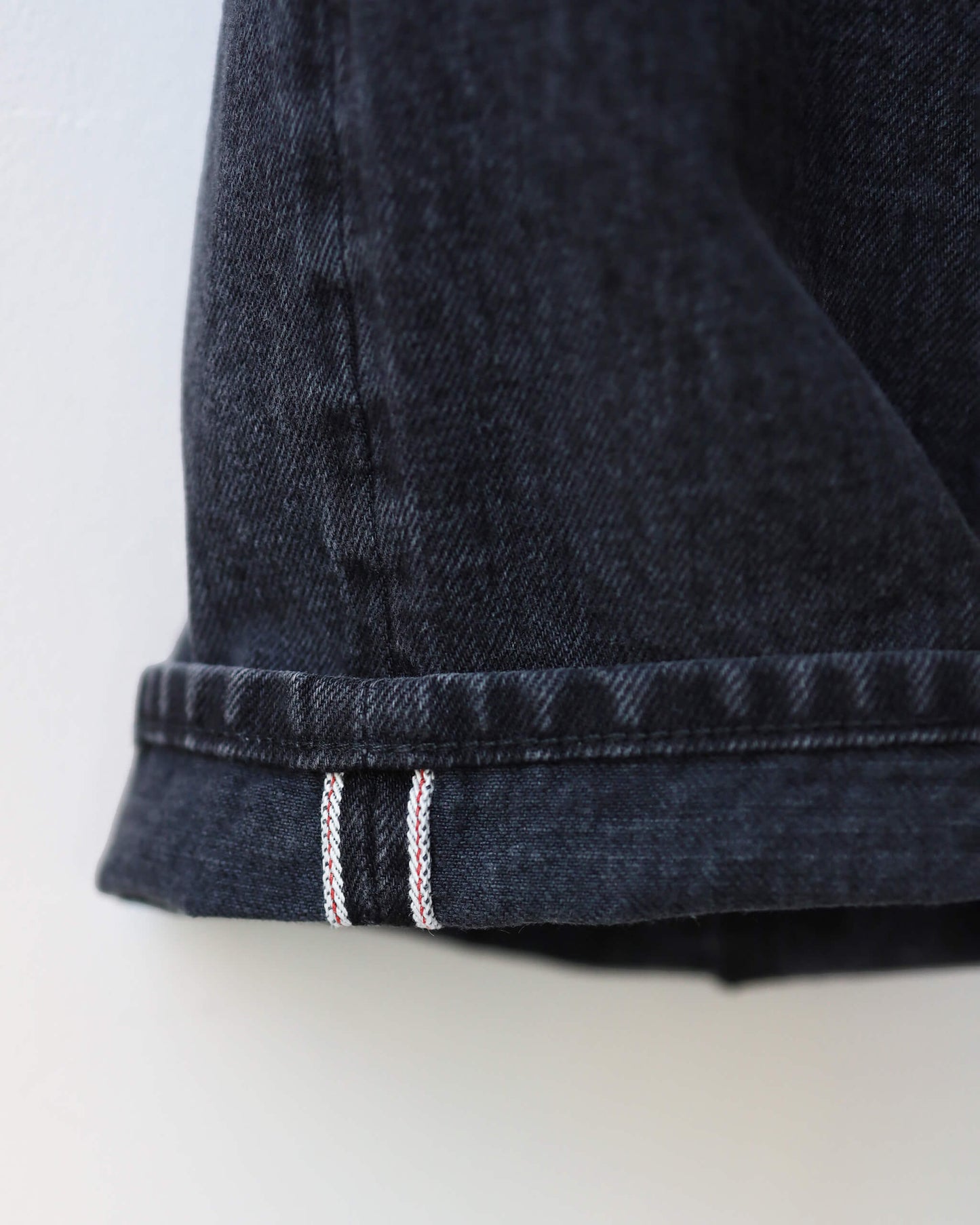 SELVEDGE DENIM 5POCKET PANTS "BLACK"
