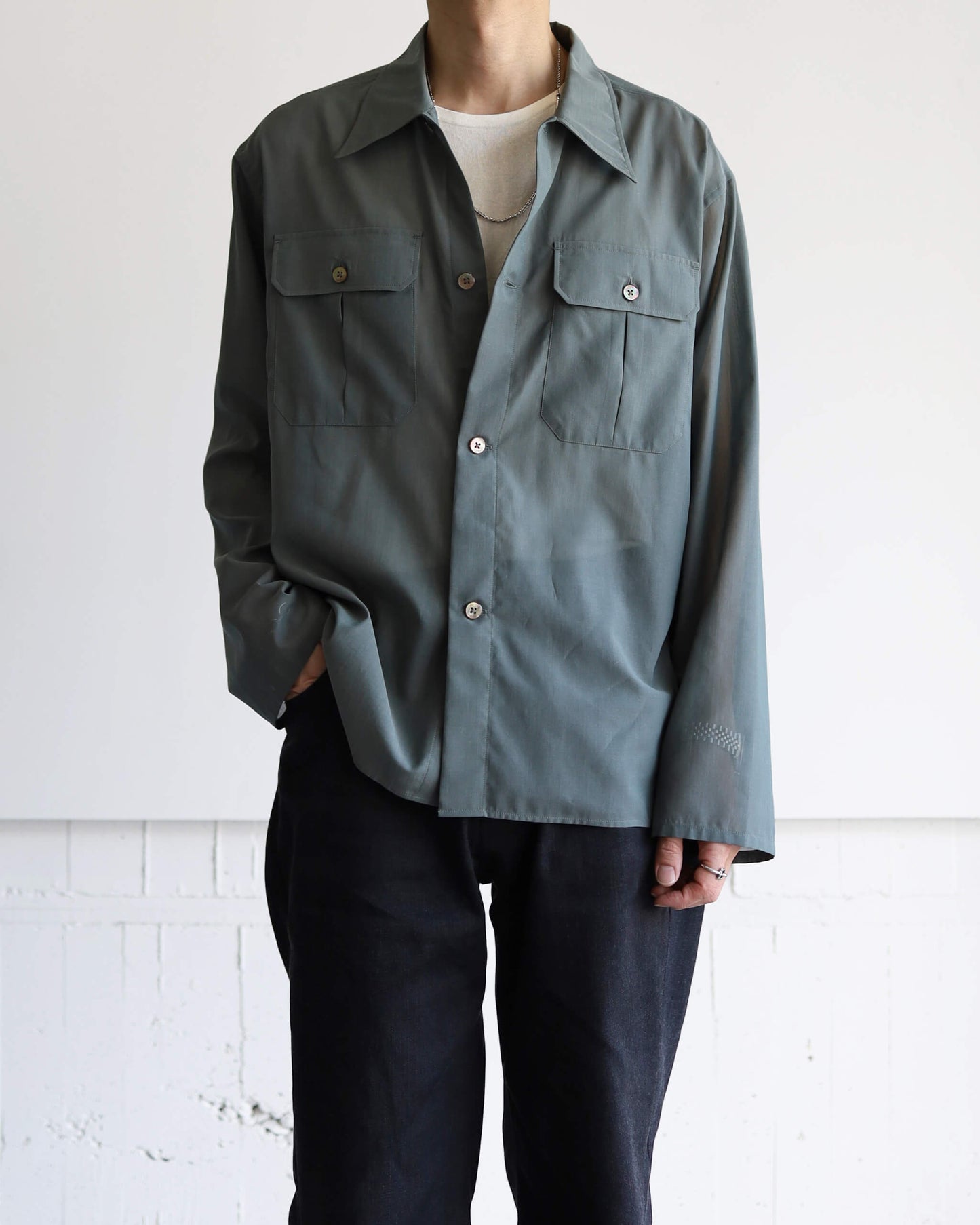 Gas boil cotton - Richard "Greyish dark green"