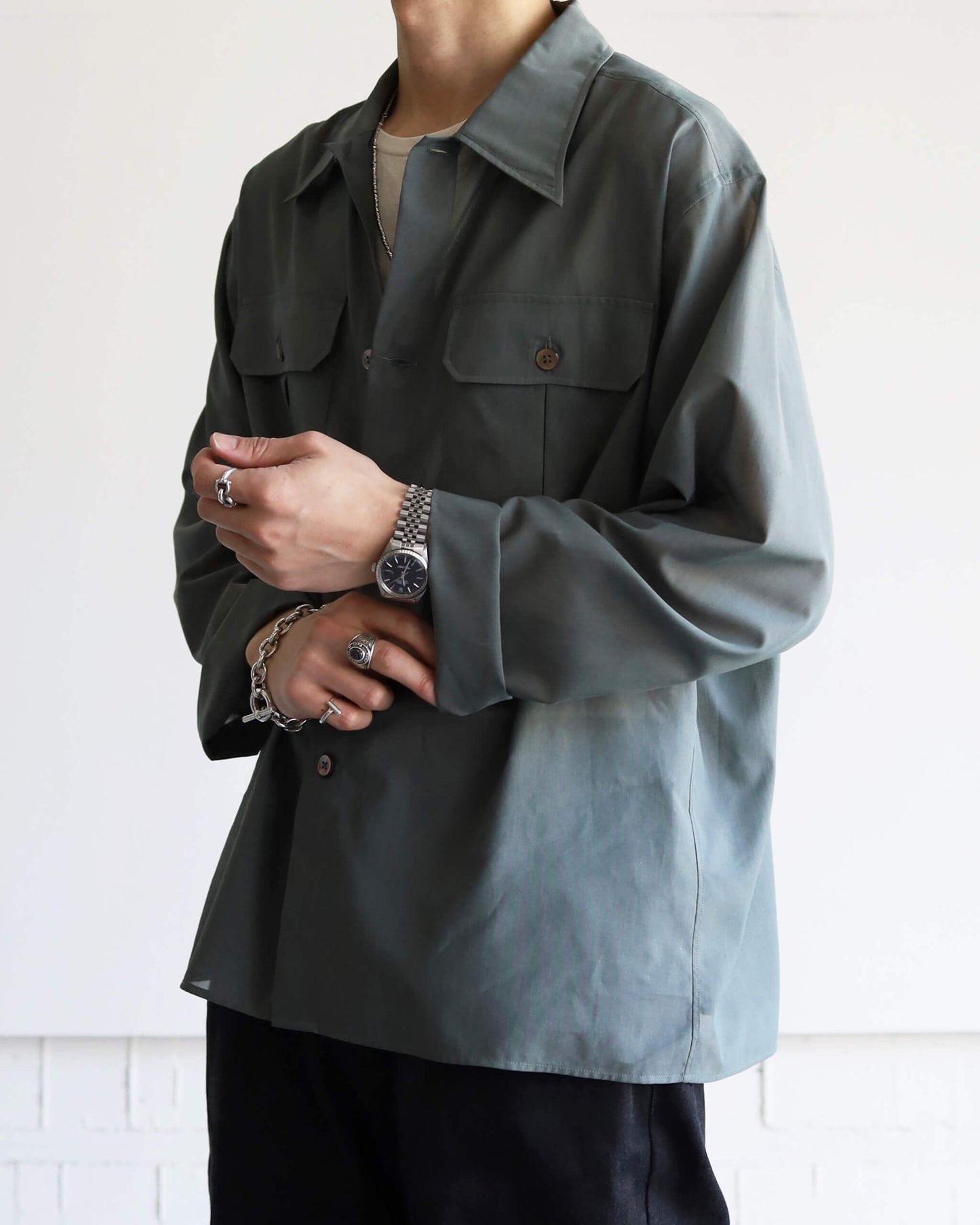 Gas boil cotton - Richard "Greyish dark green"