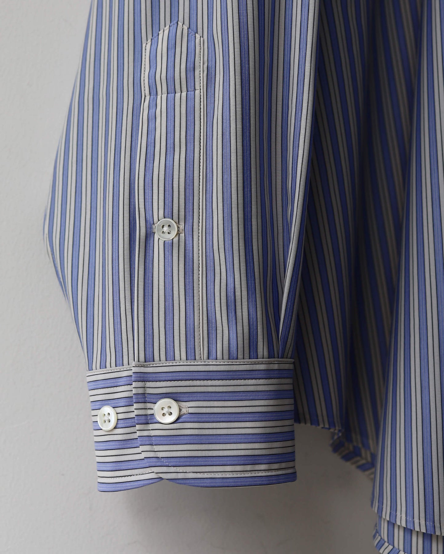 46G Stripe Atmosphere Shirt "SAX BLACK"