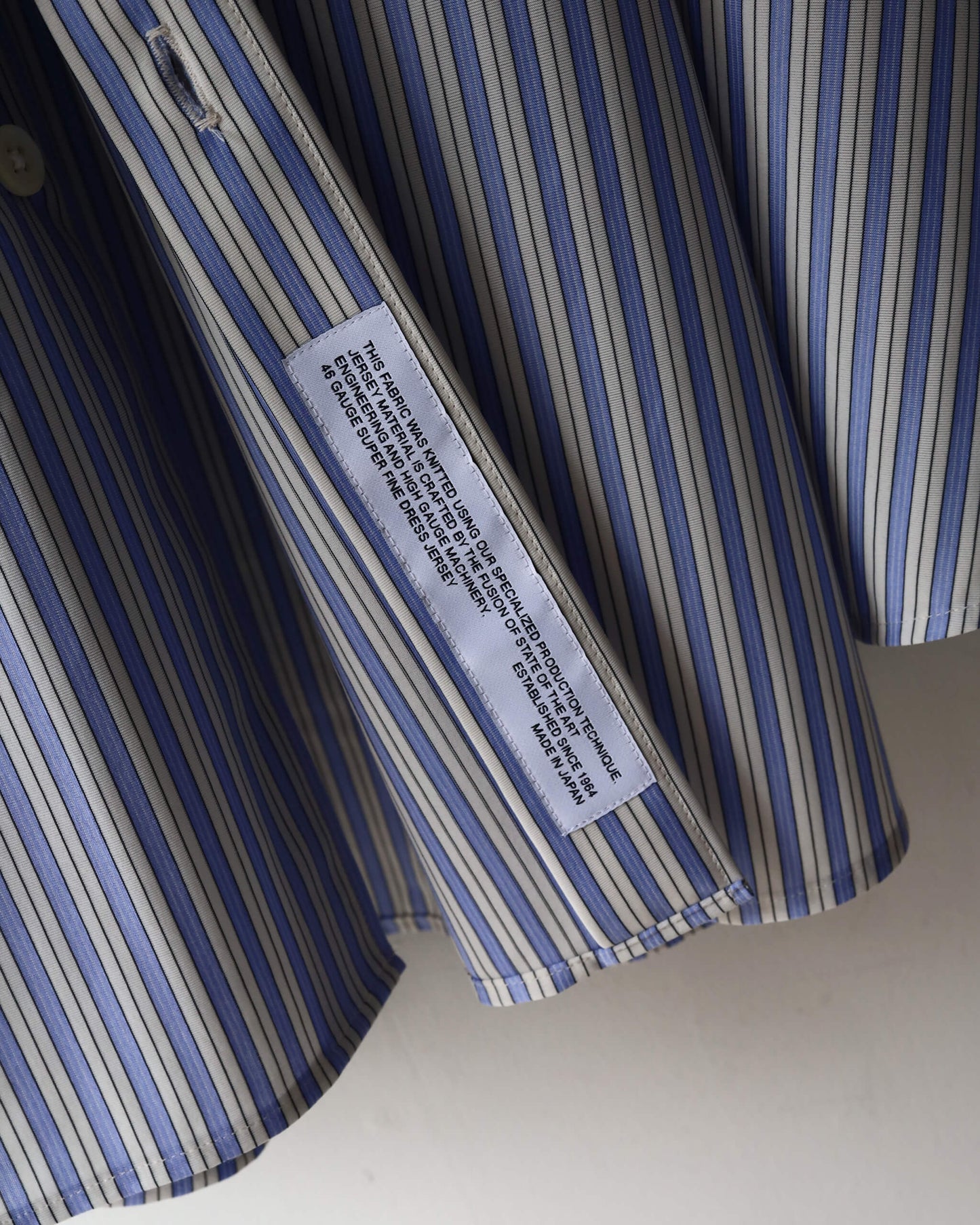 46G Stripe Atmosphere Shirt "SAX BLACK"