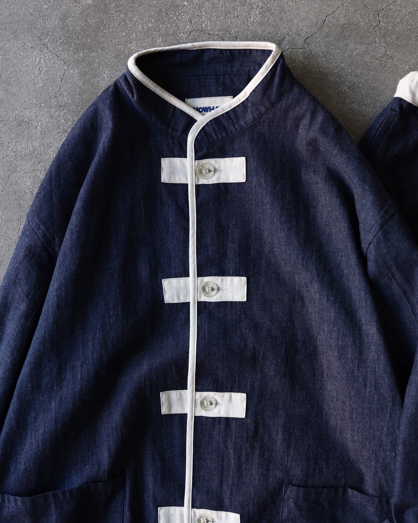 "kung-fu" pajama #denim "navy"