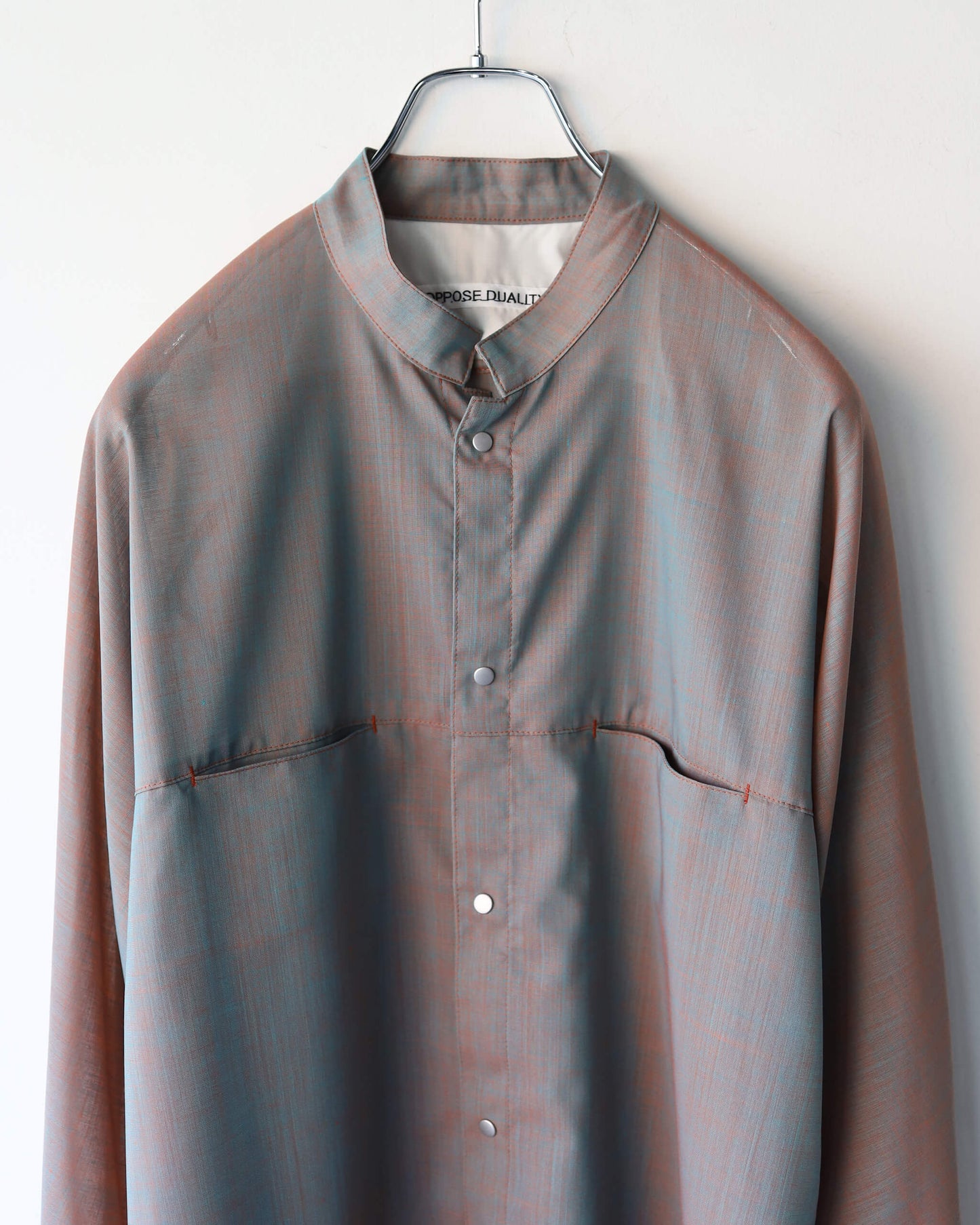 Chambray Mackinaw Shirts "Orange Gray"