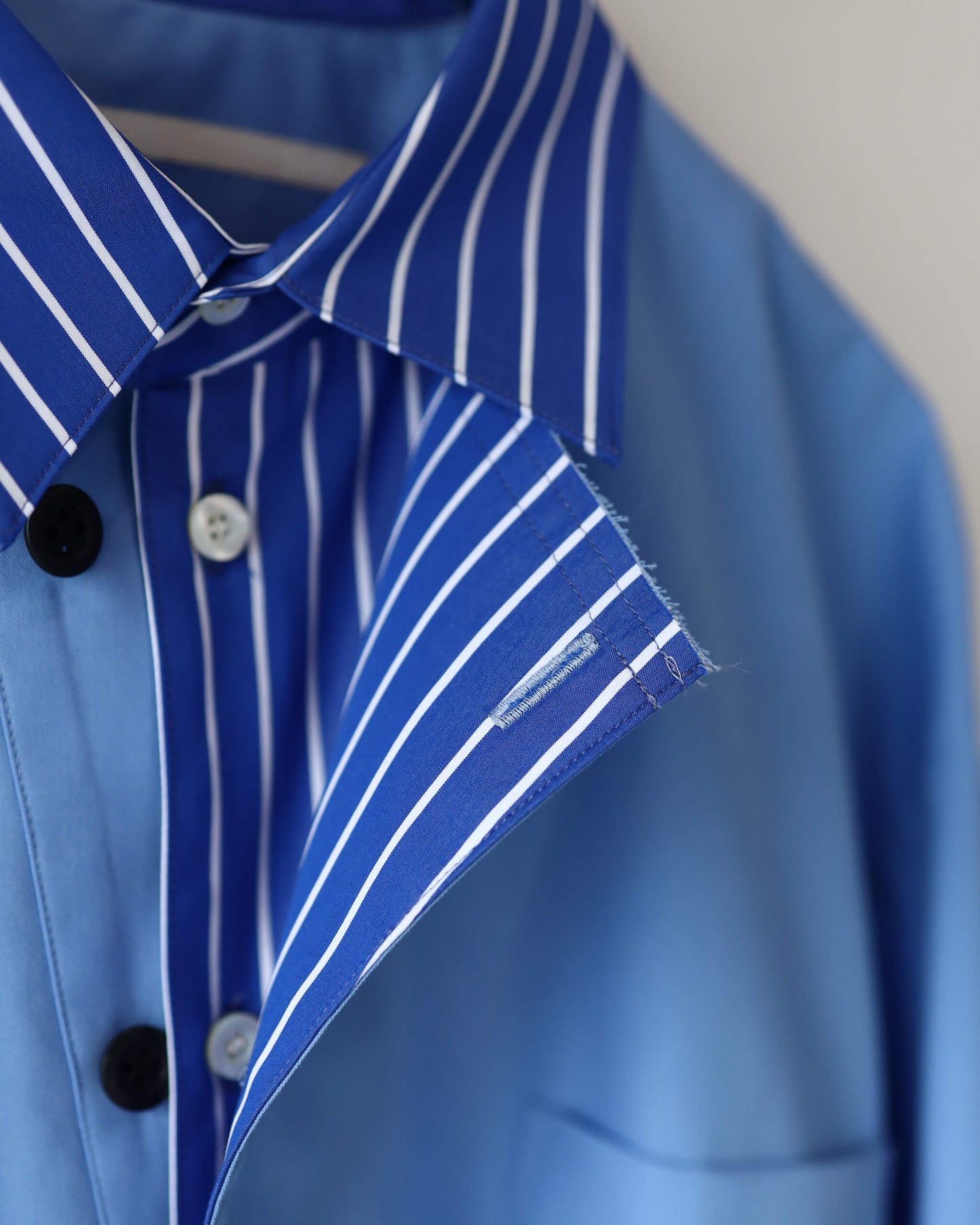 OXFORD LAYERED SHIRT "Blu"