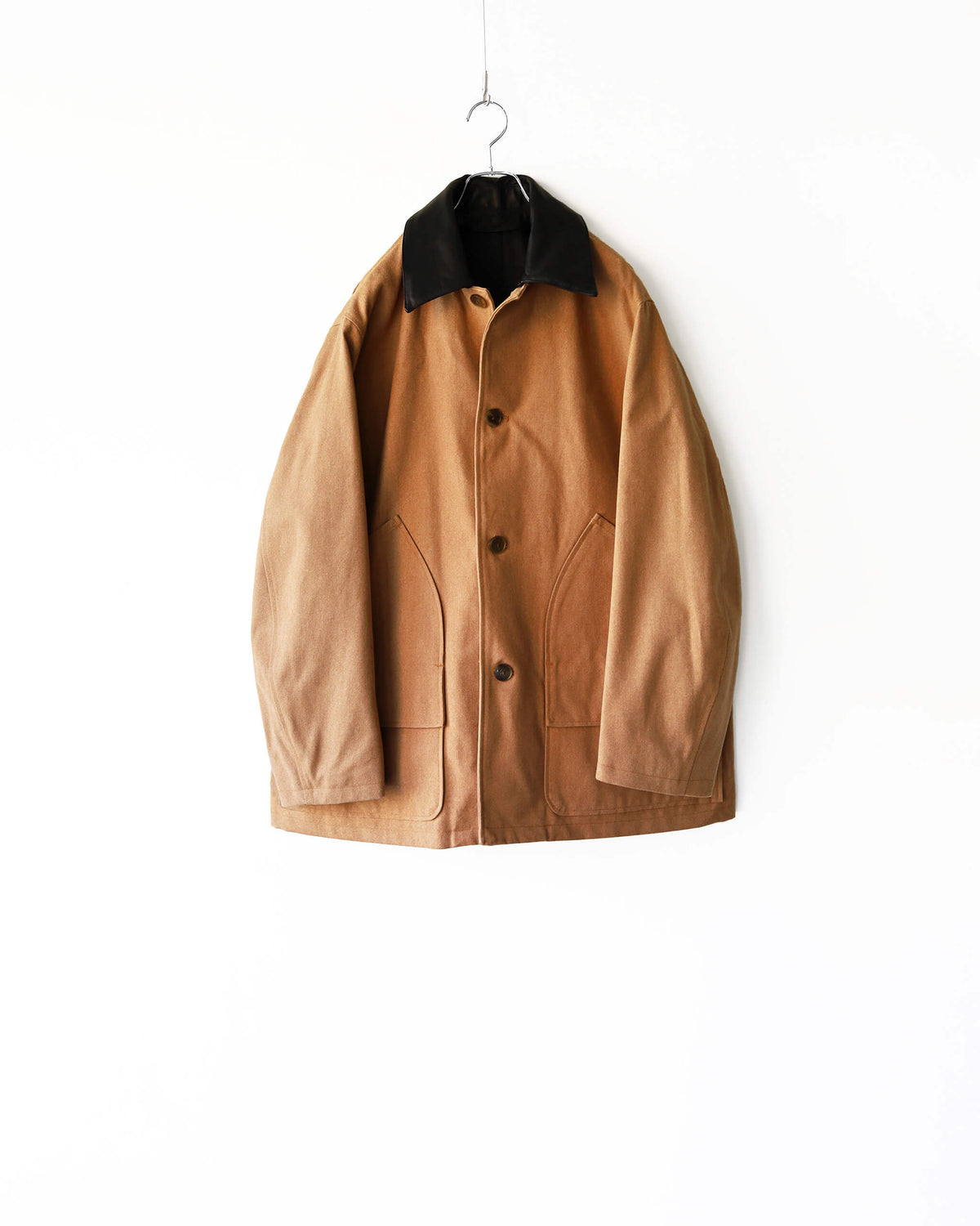 CHASSEUR JACKET ORGANIC COTTON DUCK "NATURAL BROWN"
