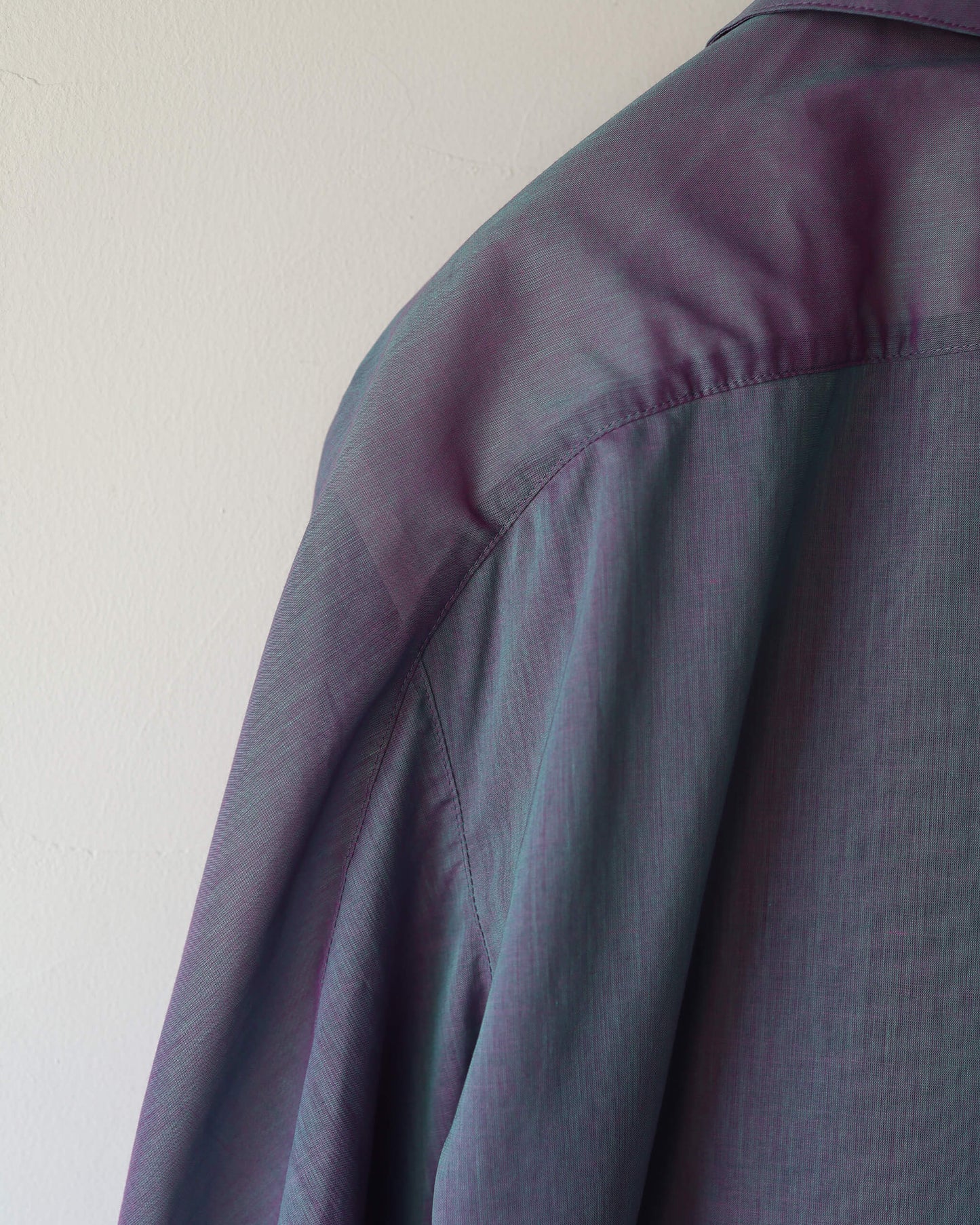 Chambray Panel Shirts "Purple Gray"