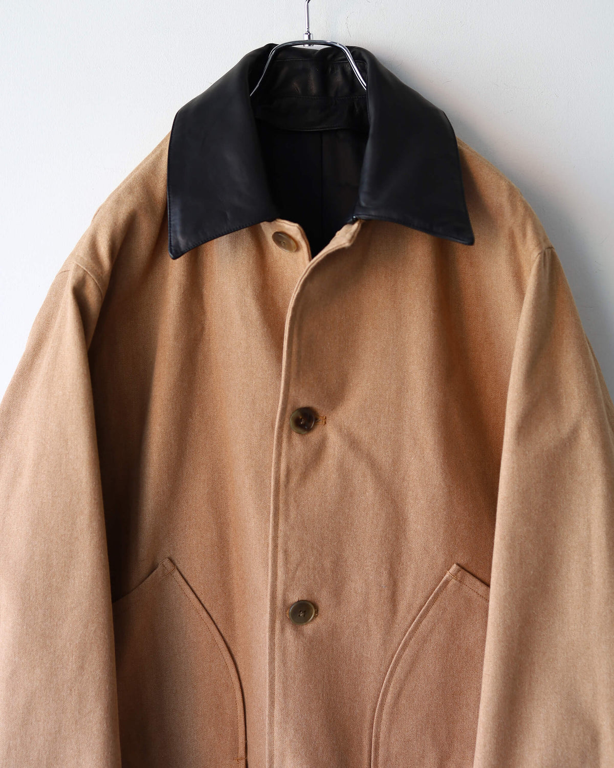 CHASSEUR JACKET ORGANIC COTTON DUCK "NATURAL BROWN"