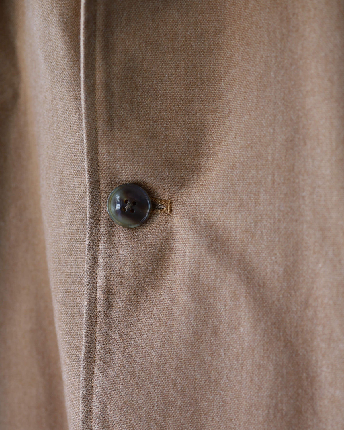CHASSEUR JACKET ORGANIC COTTON DUCK "NATURAL BROWN"