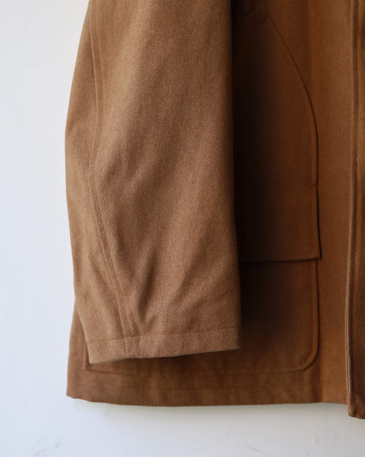 CHASSEUR JACKET ORGANIC COTTON DUCK "NATURAL BROWN"