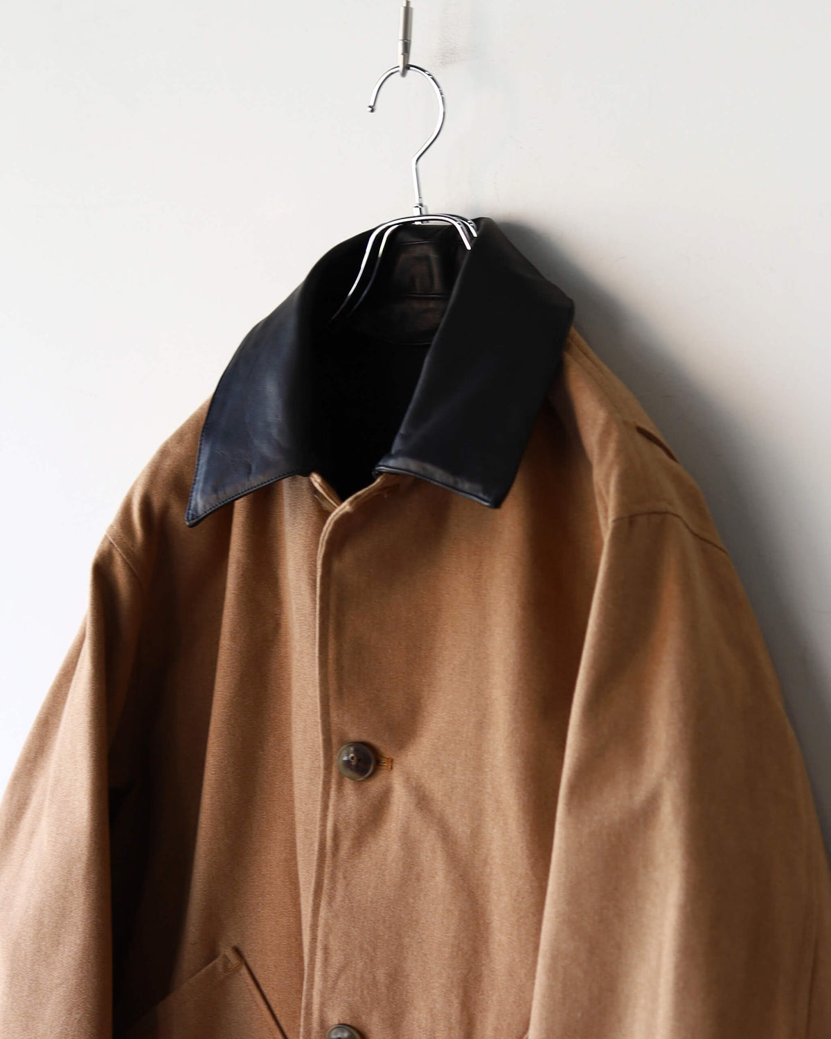 CHASSEUR JACKET ORGANIC COTTON DUCK "NATURAL BROWN"