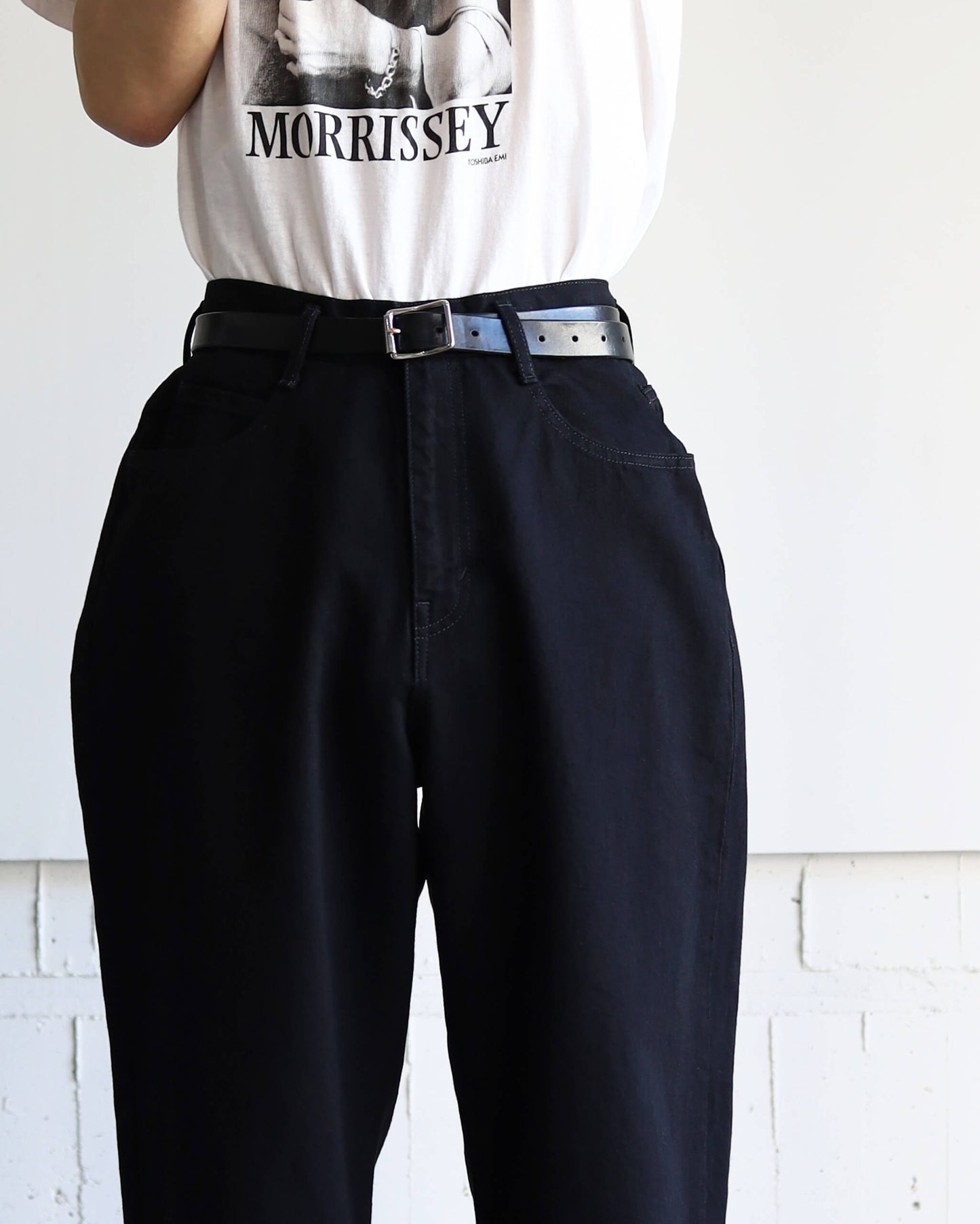 ONE WASH BLACK DENIM ASHLEY JEANS "BLACK"