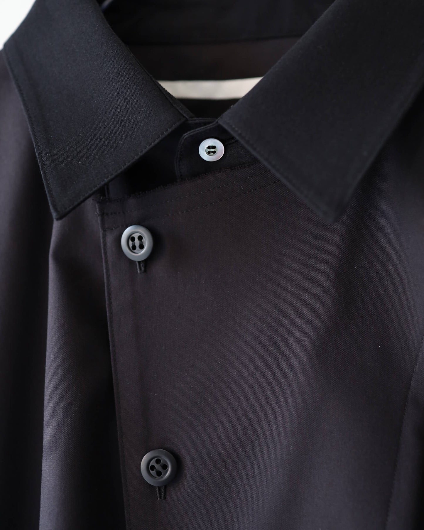 OXFORD LAYERED SHIRT "Bk"