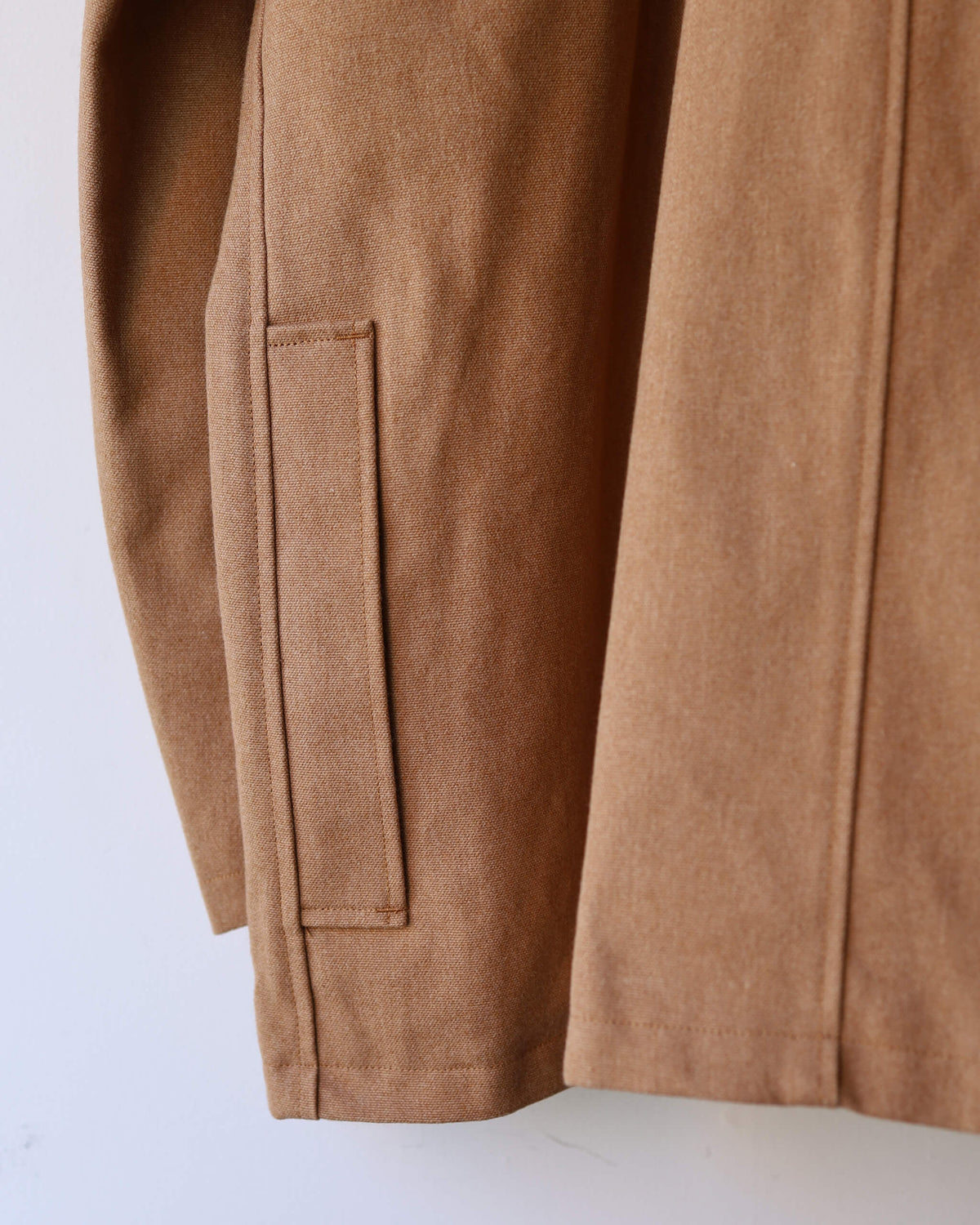 CHASSEUR JACKET ORGANIC COTTON DUCK "NATURAL BROWN"
