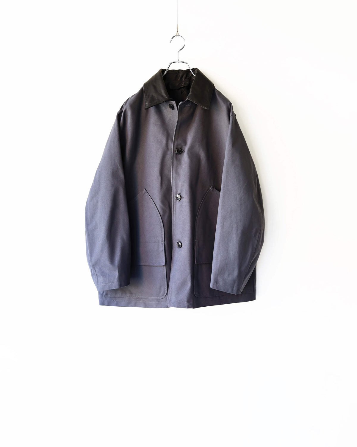 CHASSEUR JACKET ORGANIC COTTON DUCK "CHARCOAL"