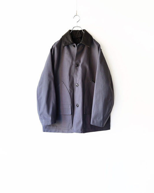 CHASSEUR JACKET ORGANIC COTTON DUCK "CHARCOAL"