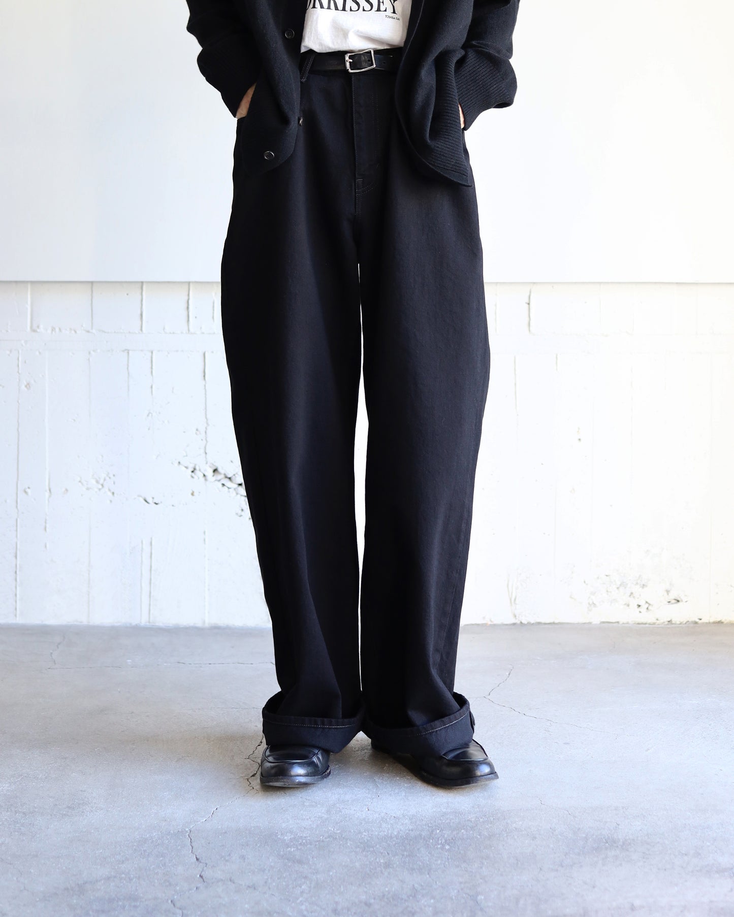 ONE WASH BLACK DENIM ASHLEY JEANS "BLACK"