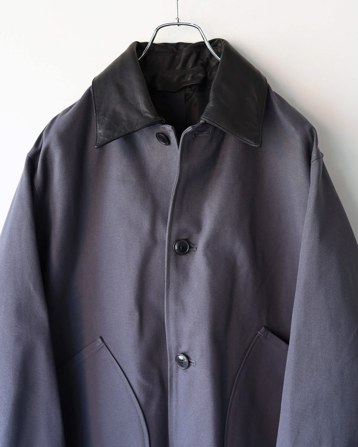 CHASSEUR JACKET ORGANIC COTTON DUCK "CHARCOAL"