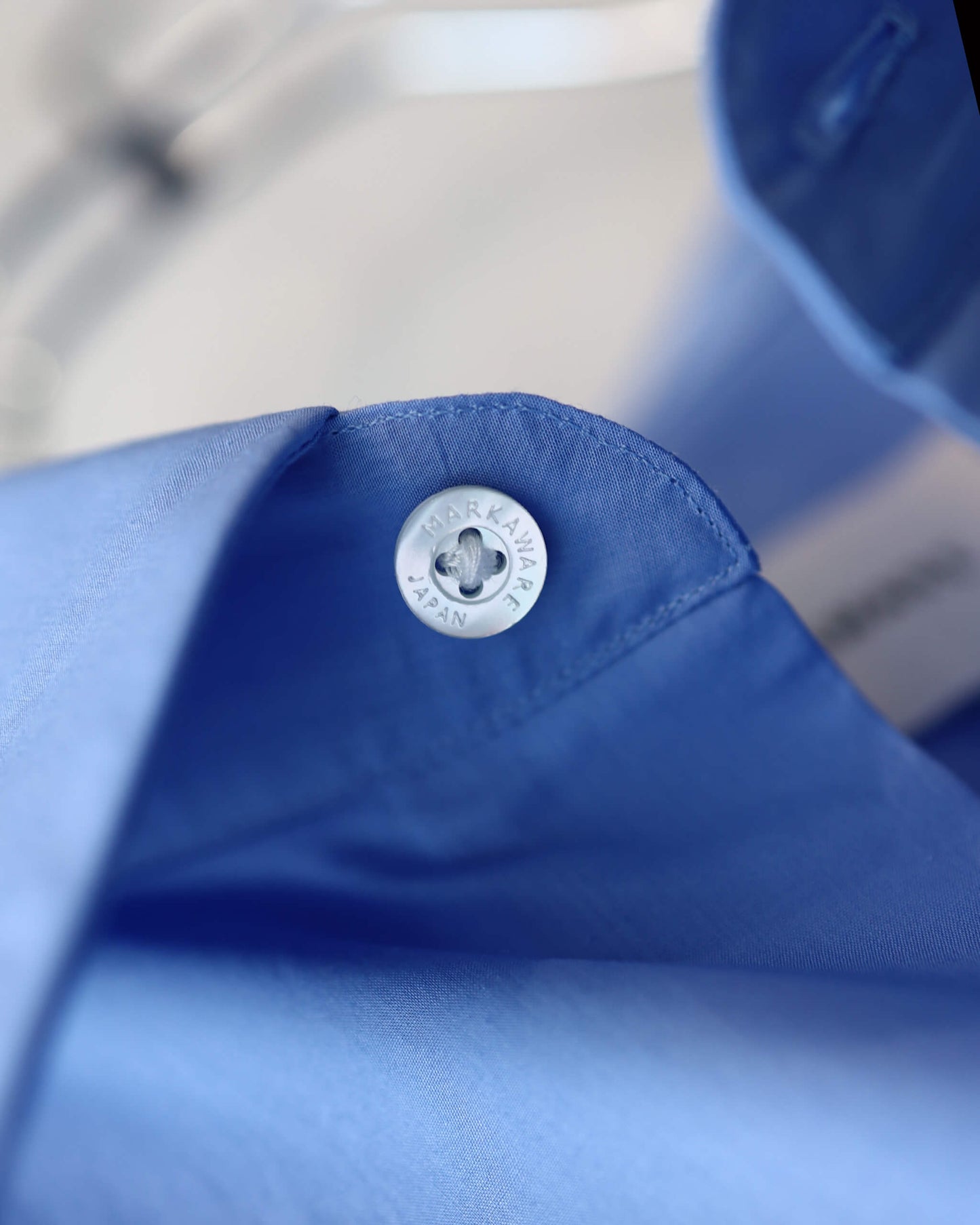 COMFORT FIT SHIRT ORGANIC GIZA TYPEWRITER "SAXE"
