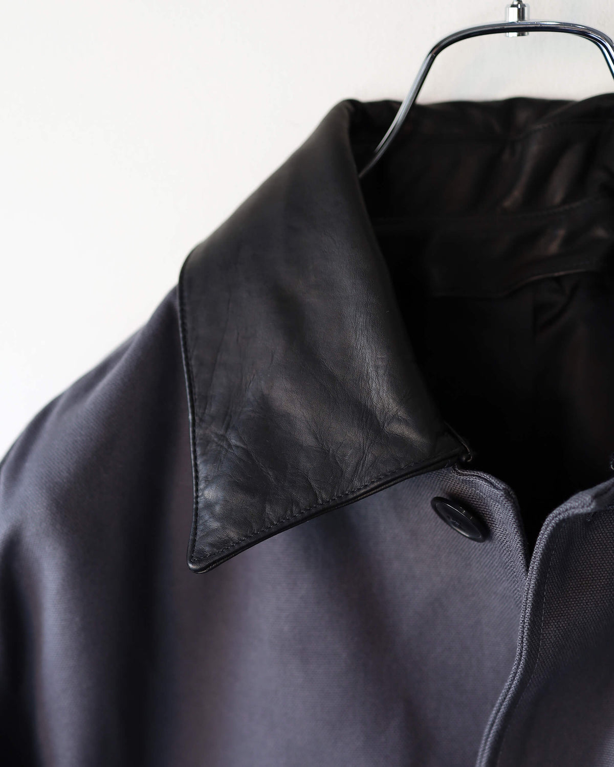 CHASSEUR JACKET ORGANIC COTTON DUCK "CHARCOAL"