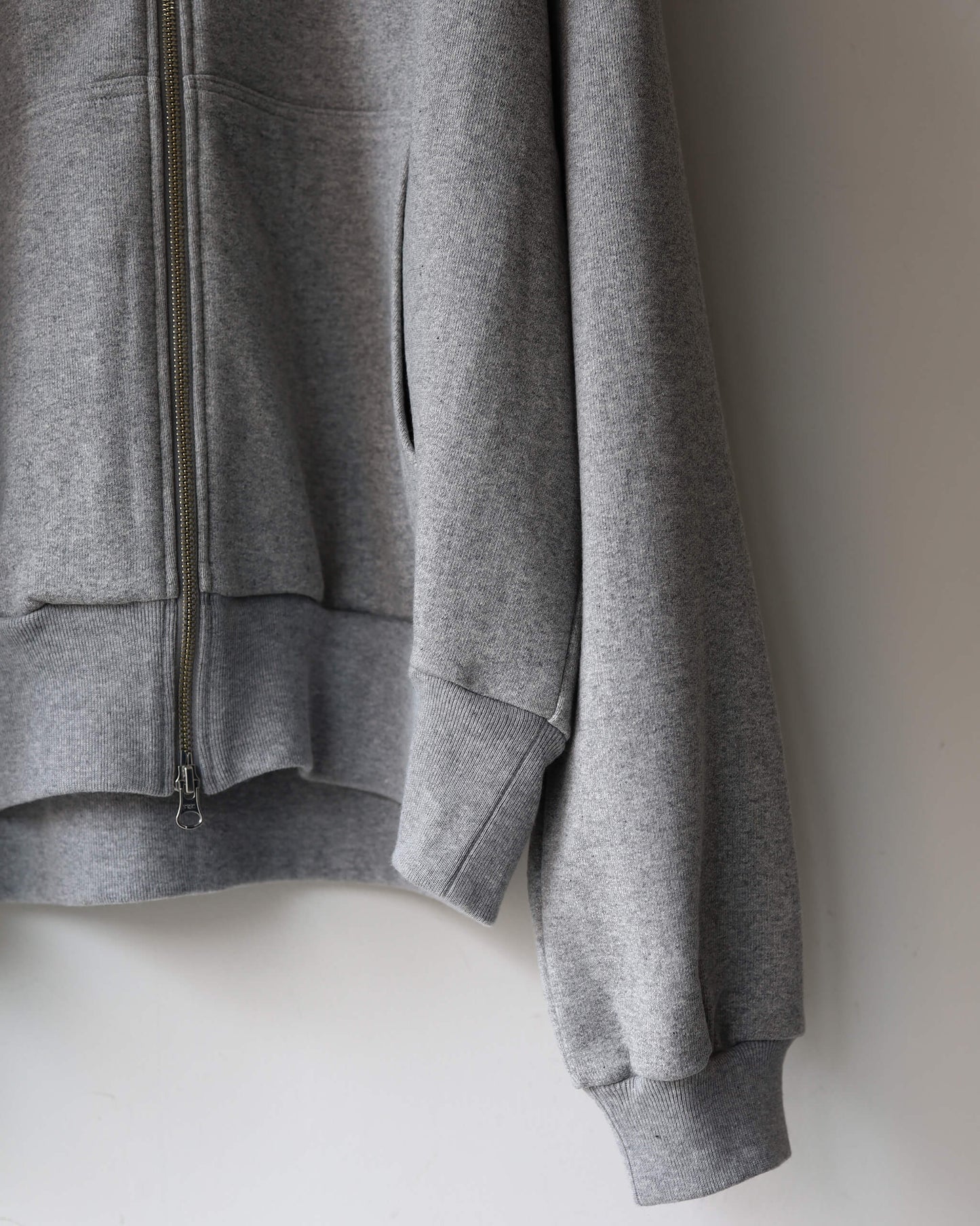 FULL ZIP HOODY "GRAY"